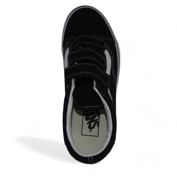 Vans Old Skool V Hook & Loop "Prison Style" Black / White Women's 6.5 - Picture 9 of 11